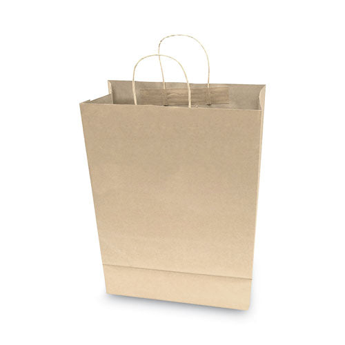 Cosco Premium Shopping Bag, 12" x 6.5" x 17", Brown Kraft, 50-Box 091566