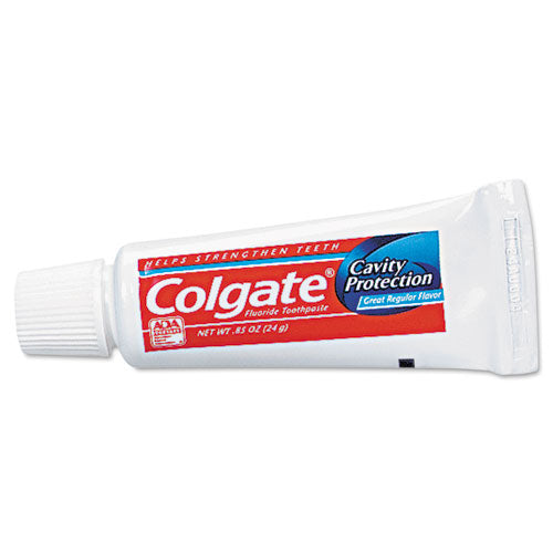 Colgate Toothpaste, Personal Size, 0.85 oz Tube, Unboxed, 240-Carton 9782