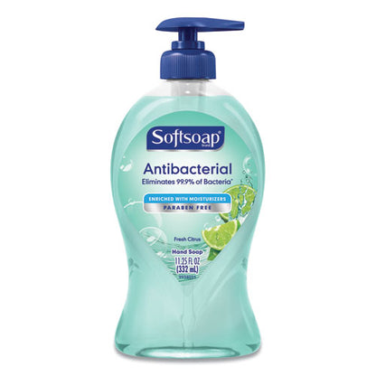 Softsoap Antibacterial Hand Soap, Fresh Citrus, 11.25 oz Pump Bottle, 6-Carton US03563A