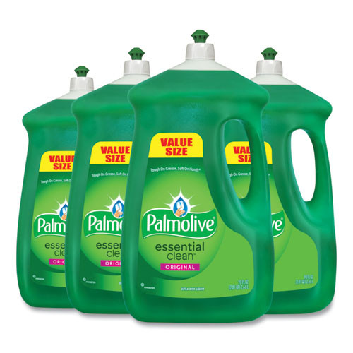 Palmolive Dishwashing Liquid, Original Scent, Green, 90 oz Bottle, 4-Carton 46157