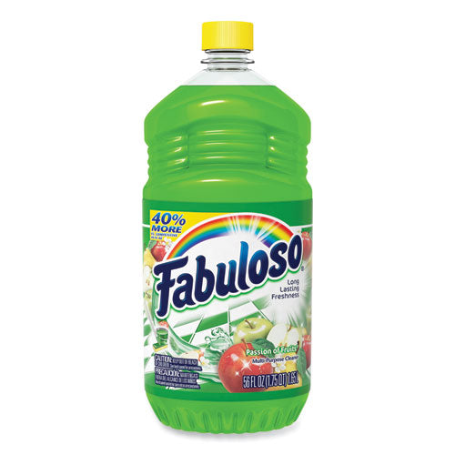 Fabuloso Multi-use Cleaner, Passion Fruit Scent, 56 oz, Bottle, 6-Carton 53043