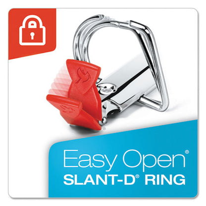 Cardinal Premier Easy Open ClearVue Locking Slant-D Ring Binder, 3 Rings, 1" Capacity, 11 x 8.5, White 10300CB