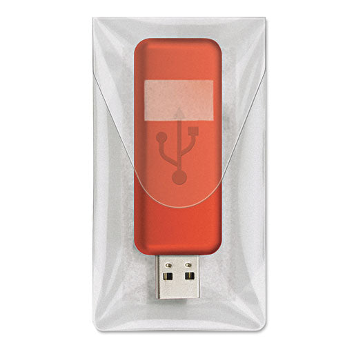 Cardinal HOLD IT USB Pockets, 3 7-16 x 2, Clear 21140