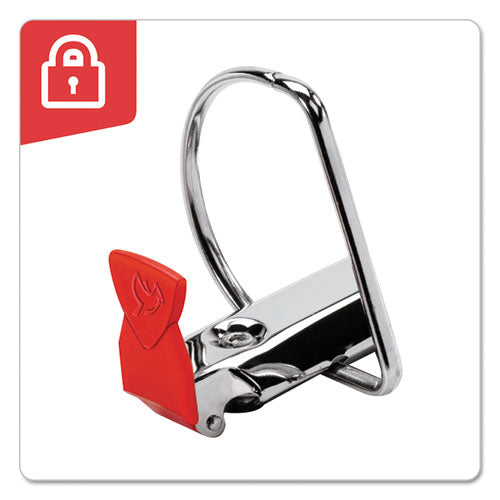 Cardinal FreeStand Easy Open Locking Slant-D Ring Binder, 3 Rings, 2" Capacity, 11 x 8.5, White 43120