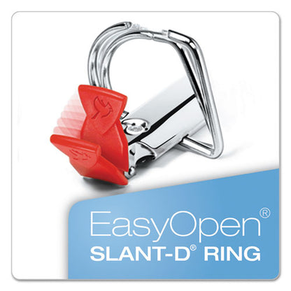 Cardinal FreeStand Easy Open Locking Slant-D Ring Binder, 3 Rings, 4" Capacity, 11 x 8.5, White 43140