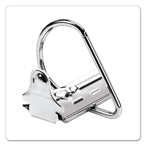 Cardinal ExpressLoad ClearVue Locking D-Ring Binder, 3 Rings, 4" Capacity, 11 x 8.5, White 49140