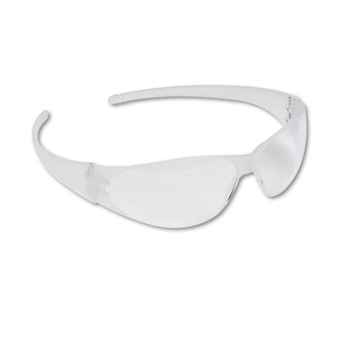 MCR Safety Checkmate Wraparound Safety Glasses, CLR Polycarb Frm, Uncoated CLR Lens, 12-Box CK100