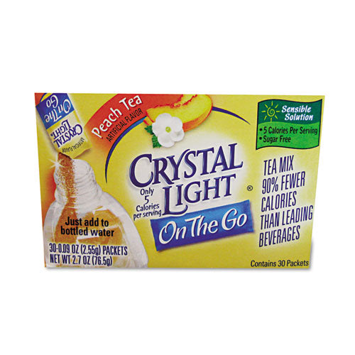 Crystal Light Flavored Drink Mix, Peach Tea, 30 .09oz Packets-Box GEN00797