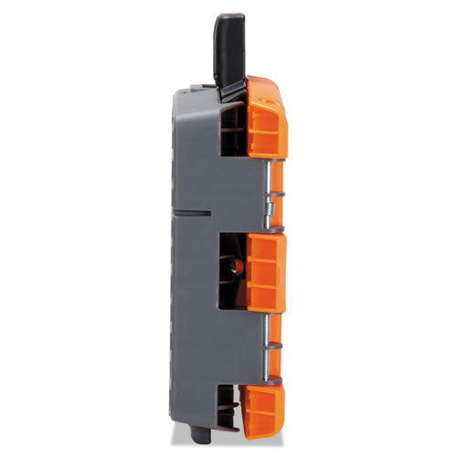 Cosco Folding Step Stool, 1-Step, 300 lb Capacity, 8.5" Working Height, Orange-Gray 11903BGO1E