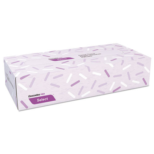 Cascades Pro Select Flat Box Facial Tissue 2 Ply 100 Sheets White (30 Pack) F950