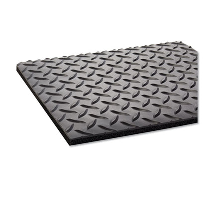 Crown Industrial Deck Plate Anti-Fatigue Mat, Vinyl, 24 x 36, Black CD 0023DB