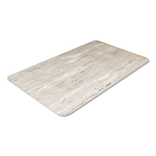 Crown Cushion-Step Surface Mat, 36 x 60, Marbleized Rubber, Gray CU 3660GY