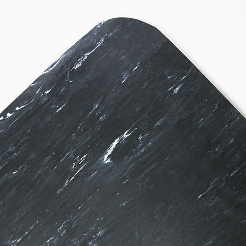 Crown Cushion-Step Surface Mat, 36 x 60, Spiffy Vinyl, Black CU 3660SB