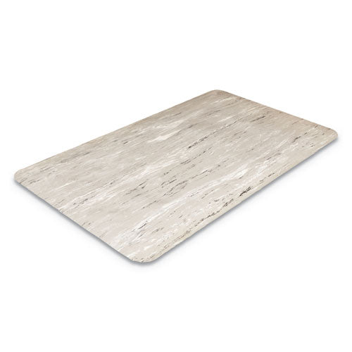 Crown Cushion-Step Surface Mat, 36 x 72, Marbleized Rubber, Gray CU 3672GY