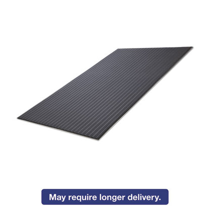 Crown Ribbed Vinyl Anti-Fatigue Mat, 24 x 36, Black FL 2436BK