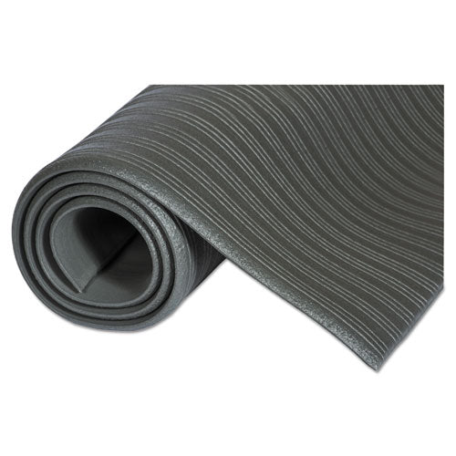 Crown Ribbed Vinyl Anti-Fatigue Mat, 24 x 36, Black FL 2436BK