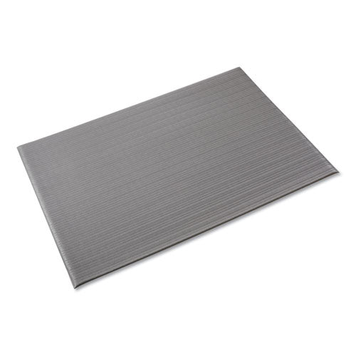 Crown Ribbed Anti-Fatigue Mat, Vinyl, 36 x 120, Gray FL 3610GY