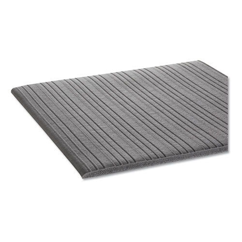 Crown Ribbed Anti-Fatigue Mat, Vinyl, 36 x 120, Gray FL 3610GY