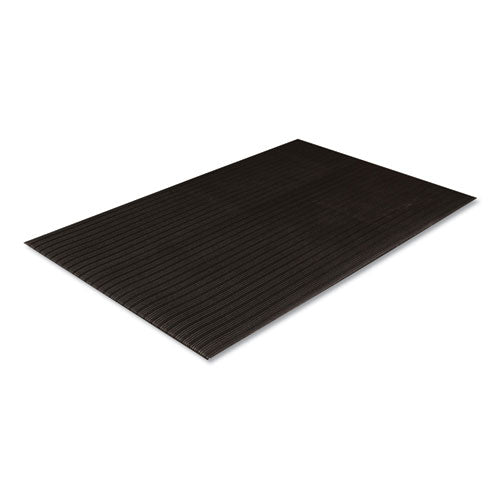 Crown Ribbed Vinyl Anti-Fatigue Mat, 36 x 60, Black FL 3660BK