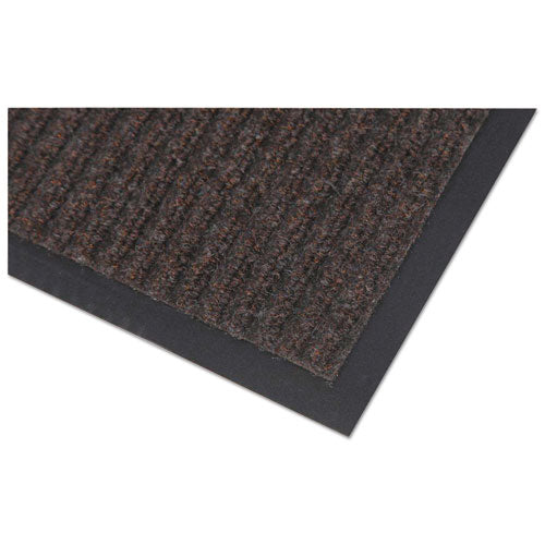 Crown Needle Rib Wipe and Scrape Mat, Polypropylene, 36 x 60, Brown NR 0035BR