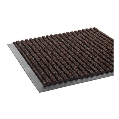 Crown Needle Rib Wipe and Scrape Mat, Polypropylene, 36 x 60, Brown NR 0035BR