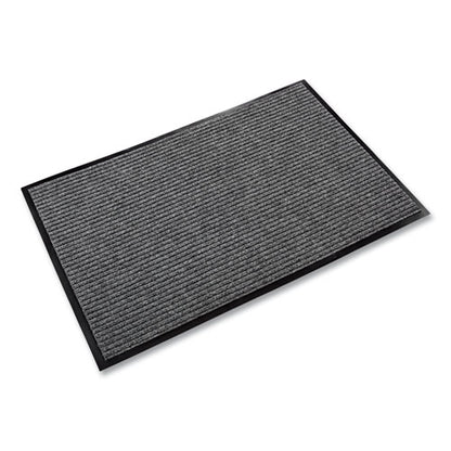 Crown Needle Rib Wipe and Scrape Mat, Polypropylene, 48 x 72, Gray NR 0046GY