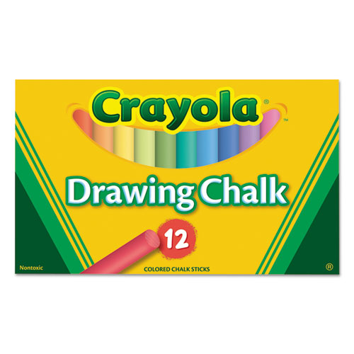 Crayola Colored Drawing Chalk Twelve Assorted Colors (12 Count) 510403