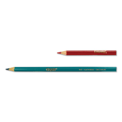 Crayola Short Colored Pencils Hinged Top Box with Sharpener, 3.3 mm, 2B (#1), Assorted Lead-Barrel Colors, 64-Pack 683364