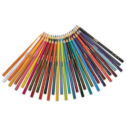 Crayola Short-Length Colored Pencil Set, 3.3 mm, 2B (#1), Assorted Lead-Barrel Colors, 36-Pack 684036