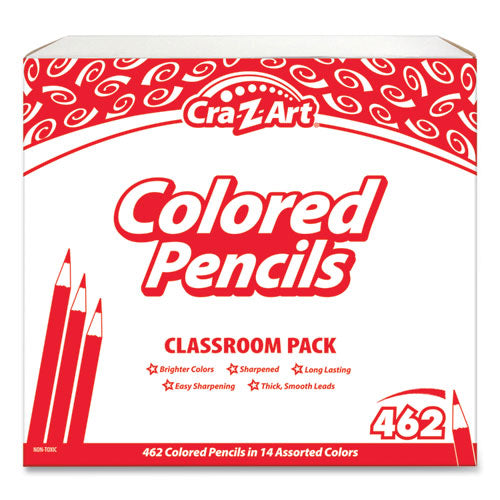 Cra-Z-Art Colored Pencils, 14 Assorted Lead-Barrel Colors, 462-Set 740021