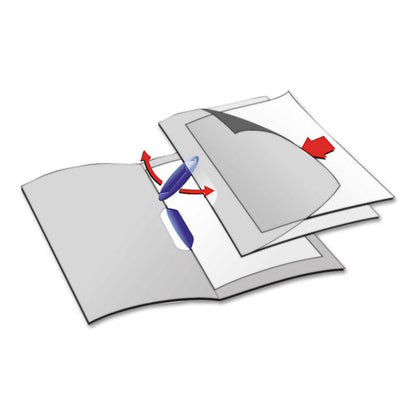 Durable Swingclip Clear Report Cover, Swing Clip, 8.5 x 11, Black Clip, 25-Box 226301