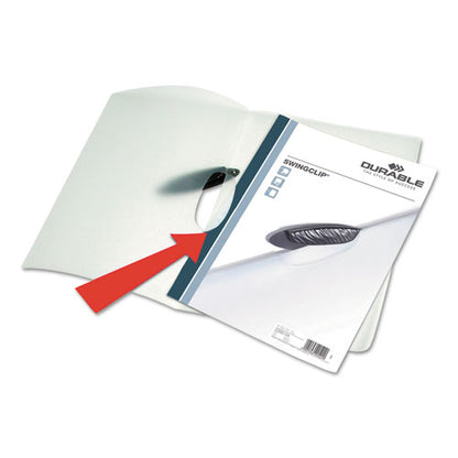 Durable Swingclip Clear Report Cover, Swing Clip, 8.5 x 11, Clear-Clear, 25-Box 226307