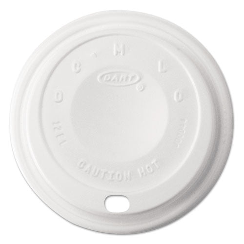 Dart Cappuccino Dome Sipper Lids, Fits 12 oz, White, 1,000-Carton 12EL