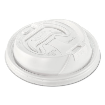 Dart Optima Reclosable Lid, Fits 12 oz to 24 oz Foam Cups, White, 100-Pack 16RCL