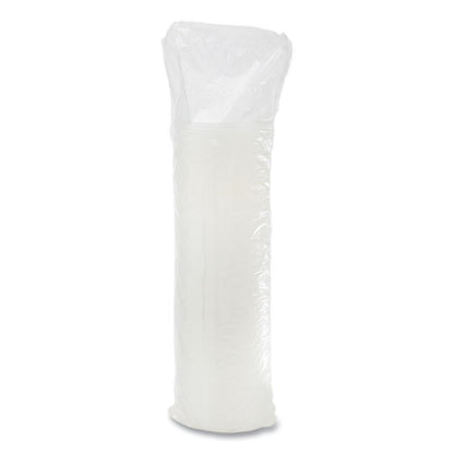 Dart Plastic Lids, Fits 12 oz to 24 oz Hot-Cold Foam Cups, Straw-Slot Lid, White, 100-Pack, 10 Packs-Carton 16SL