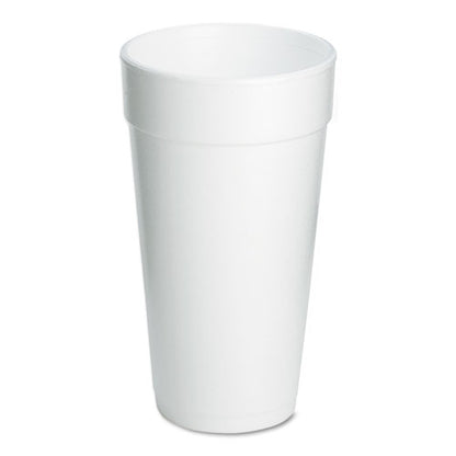 Dart Foam Drink Cups, 20 oz, White, 500-Carton 20J16