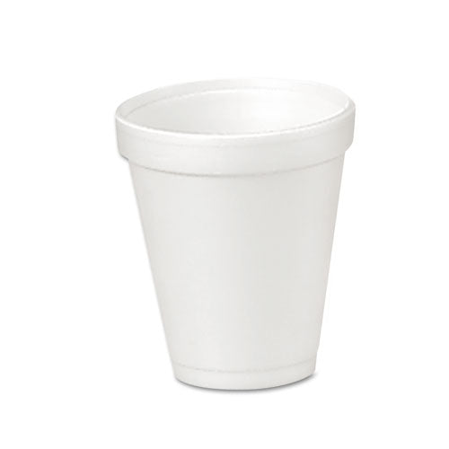 Dart Foam Drink Cups, 4 oz, 50-Bag, 20 Bags-Carton 4J4