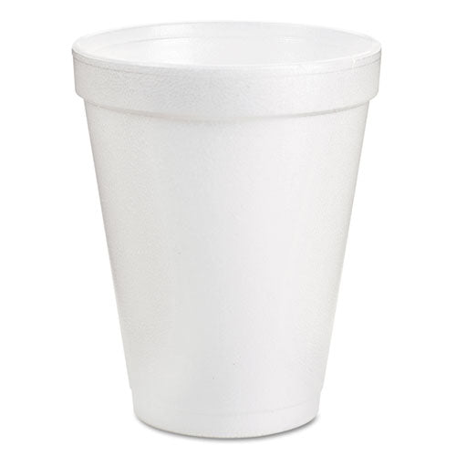 Dart Foam Drink Cups, 8 oz, White, 25-Pack 8J8