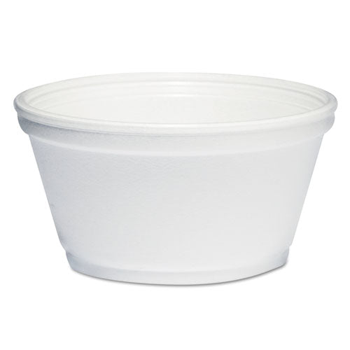 Dart Foam Container, 8 oz, White, 1,000/Carton 8SJ20