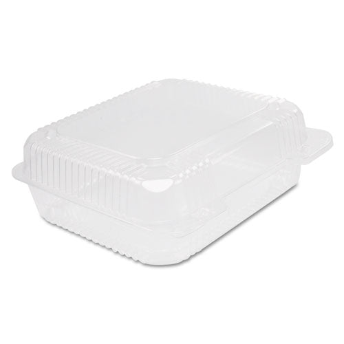 Dart StayLock Clear Hinged Lid Containers, 7.8 x 8.3 x 3, Clear, 125-Bag, 2 Bags-Carton C51UT1