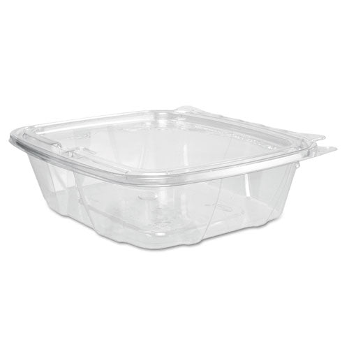 Dart ClearPac SafeSeal Tamper-Resistant, Tamper-Evident Containers, Flat Lid, 24 oz, 6.4 x 1.9 x 7.1, Clear, 100-Bag, 2 Bags-CT CH24DEF