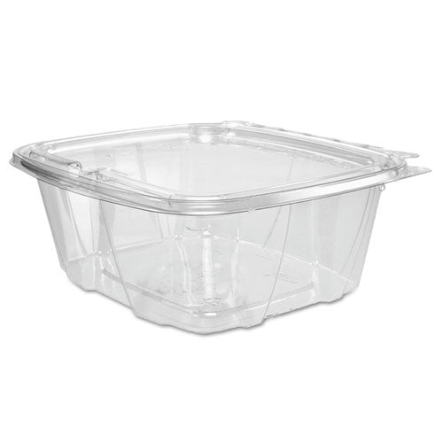 Dart ClearPac SafeSeal Tamper-Resistant, Tamper-Evident Containers, Flat Lid, 32 oz, 6.4 x 2.6 x 7.1, Clear, 100-Bag, 2 Bags-CT CH32DEF