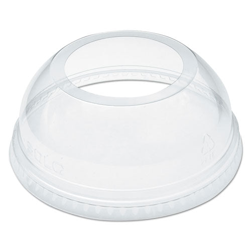 Dart Open-Top Dome Lid, Fits 16 oz to 24 oz Plastic Cups, Clear, 1.9" Dia Hole, 1,000-Carton DLW626
