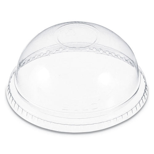 Dart Plastic Dome Lid, No-Hole, Fits 9 oz to 22 oz Cups, Clear, 100-Sleeve, 10 Sleeves-Carton DNR662