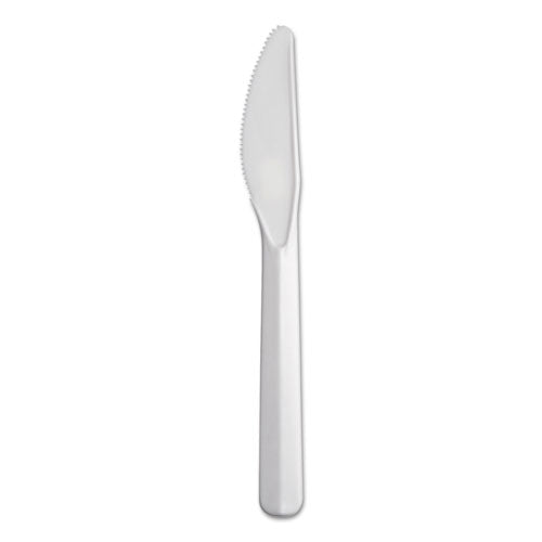 Dart Bonus Polypropylene Cutlery, Knife, White, 5", 1000-Carton K5BW