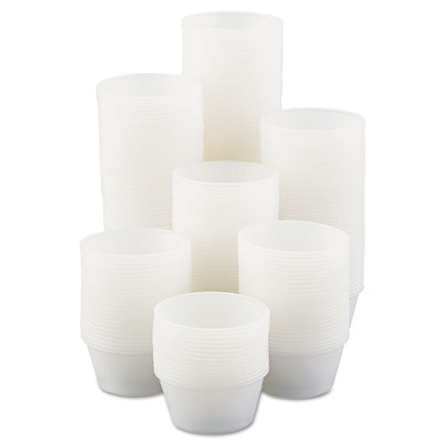 Dart Polystyrene Portion Cups, 3.25 oz, Translucent, 250-Bag, 10 Bags-Carton P325N
