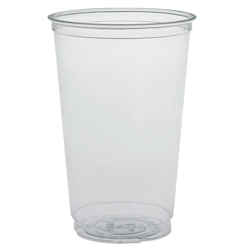 Dart Ultra Clear PETE Cold Cups, 20 oz, Clear, Individually Wrapped, 50-Sleeve, 20 Sleeves-Carton TN20