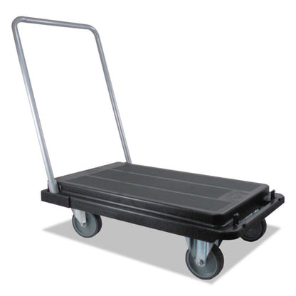Deflecto Heavy-Duty Platform Cart, 500 lb Capacity, 21 x 32.5 x 37.5, Black CRT5500-04