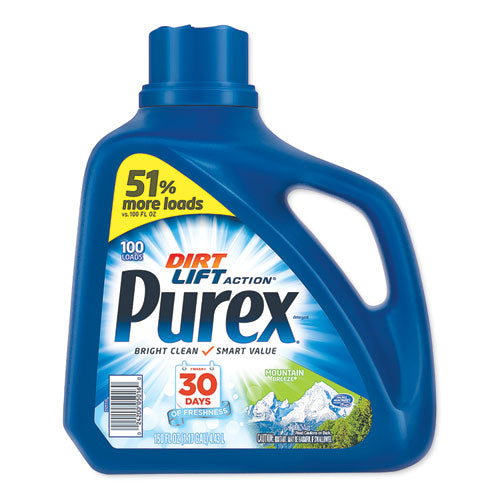 Purex Liquid Laundry Detergent, Mountain Breeze, 150 oz, Bottle 2420005016