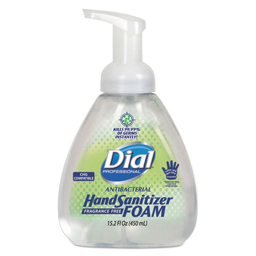 Dial Professional Antibacterial Foam Hand Sanitizer, 15.2 oz Pump Bottle, 4-Carton 1700006040